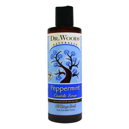Dr.Woods Shea Vision Pure Peppermint Castile Liquid Soap, 8 Oz